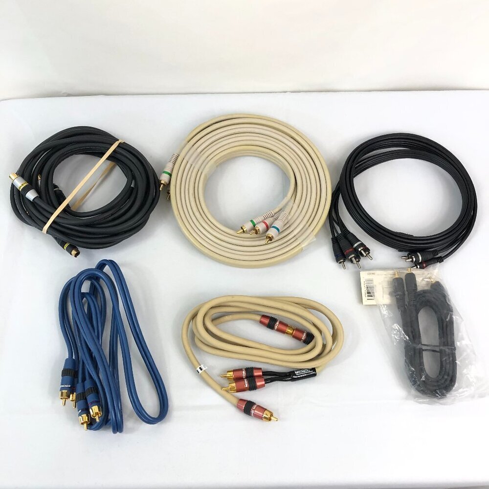 Monster Python and Radio Shack Lot Of 6 Video Audio Cables